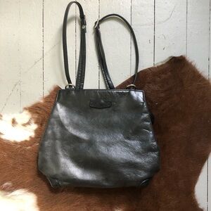 Vintage leather backpack